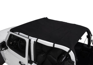 Rampage California Ext. Brief Top: Jeep Wrangler 2018-2021 2.0L/3.6L - Black