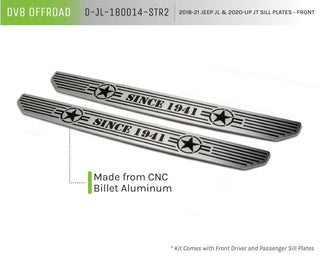 DV8 Offroad Front Sill Plates: Jeep Wrangler (18-21) / Gladiator (20-21)