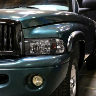 Spec D Euro LED Head Lights (Black): Dodge Ram 1994 - 2001