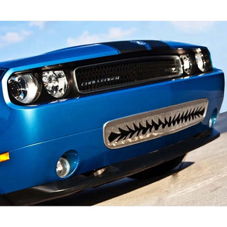 American Car Craft Polished "Shark Tooth" Lower Front Grille: Dodge Challenger R/T SRT8 2008 - 2014