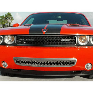 American Car Craft Polished "Shark Tooth" Lower Front Grille: Dodge Challenger R/T SRT8 2008 - 2014