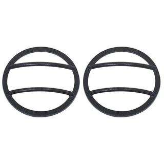 Kentrol Textured Black Front Marker Covers (FRONT): Jeep Wrangler JK 2007-2018