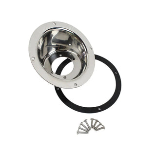 Kentrol Polished Silver Gas Filler Neck: Jeep Wrangler TJ 1997-2006