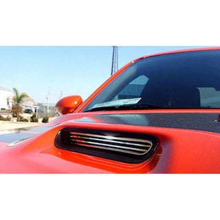 American Car Craft Polished Billet Hood Scoop Grilles: Dodge Challenger 2008 - 2014