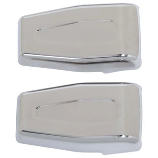 Kentrol Polished Silver Liftgate Hinge Overlays Pair: Jeep Wrangler JK 2007-2018