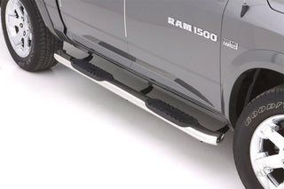 LUND 5in Oval Curved SS Nerf Bars Polished: Fits Ram 2009-2024 3.6L/5.7L Hemi 6.7L Diesel 6.4L 392