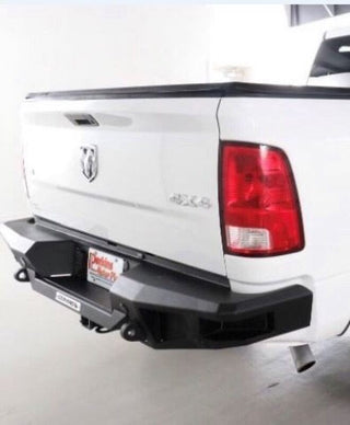 Go Rhino BR20 Textured Black Powder Coat Rear Bumper Replacement: Fits Most Dodge / Ram 2500 / 3500 Models (2002-2018)