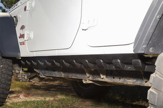 Rugged Ridge Rocker Guard Kit Body Armor: Jeep Wrangler JL 2018-2024 2.0L/3.6L