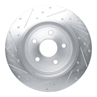 R1 Concepts Drilled & Slotted Brake Rotor (REAR RIGHT): Fits Jeep Grand Cherokee / Dodge Durango 2011-2026