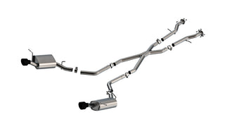 Borla S-Type Catback Exhaust 4.5in Ceramic Black Tips: Dodge Durango 2011-2026 3.6L/5.7L