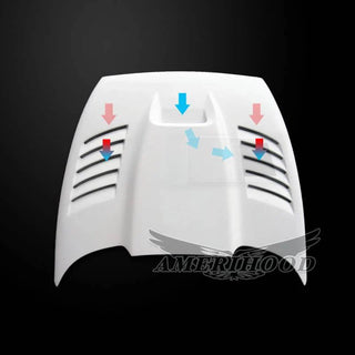 Amerihood SSK Functional Ram Air Hood: Dodge Durango 1998 - 2003