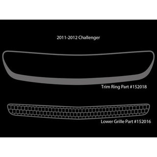 American Car Craft Lower Grille Overlay: Dodge Challenger 2008 - 2014