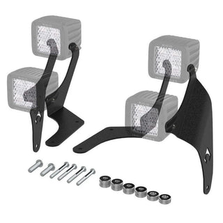 Artec Industries A-Pillar Dual LED Cube Light Mount: Fits Most Jeep Models