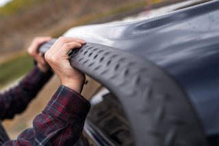 Bushwacker Trail Armor Hood Stone Guard and Front Corners Set: Fits Most Jeep Wrangler Models (1997-2006) - Black