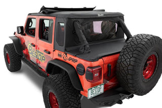 Bestop Halftop Soft Top Premium Black Twill (F&R): Jeep Wrangler JL 2024-2025 2.0L/3.6L/6.4L