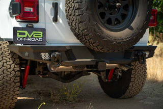 DV8 Offroad MTO Rear Bumper w/ Tire Carrier (REAR): Jeep Wrangler JL 2018-2026 2.0L/3.6L