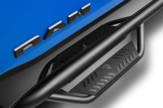 N-Fab Podium LG 3in Hoop Step: Fits Ram 1500/2500/3500 2009-2018 w/ Tex. Black