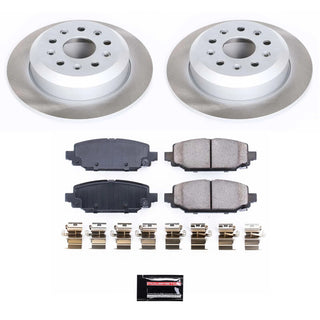 PowerStop Semi-Coated Rotor Kit (REAR): Jeep Wrangler 2018-2024 2.0L/3.6L