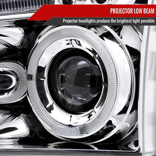 Spec D LED Headlights (Chrome): Dodge Charger 2005 - 2010