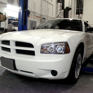 Spec D LED Headlights (Chrome): Dodge Charger 2005 - 2010