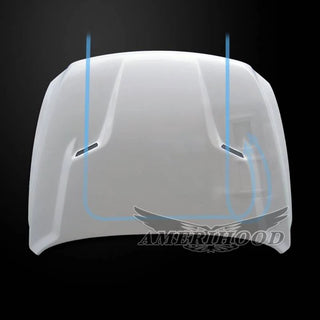 Amerihood CLG Functional Ram Air Hood: Dodge Ram 3500 2010 ; Ram 3500 2011 - 2018
