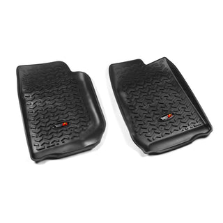 Rugged Ridge Floor Liner Front Black (FRONT): Jeep Wrangler Unlimited JK 2007-2018 3.6L/3.8L V6