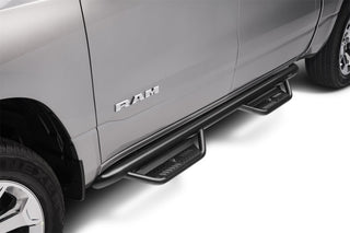 N-Fab Podium LG Hoop Step 3in Tube (LH): Fits Ram 1500 2019-2026 6.2L/5.7L - Tex. Black