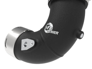 aFe BladeRunner 3in Aluminum Cold Charge Pipe - Black: Jeep Grand Wagoneer / Ram 1500 3.0L Hurricane & 6.4L 392 2023 - 2026 (RHO Models)