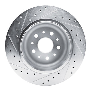 R1 Concepts Drilled & Slotted Brake Rotor (REAR RIGHT): Fits Jeep Gladiator / Wrangler 2018-2026 2.0L / 3.6L