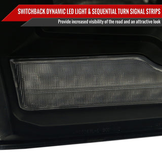Spec D LED Sequential Headlights (Smoke): Dodge Ram 2009 - 2018