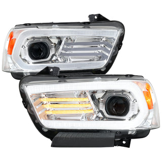Spec D OE Halogen Projector Headlight (Chrome Housing Clear Lens): Dodge Charger 2011 - 2014 (Models Only)