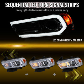 Spec D OE HID Projector Headlight (Chrome Housing Clear Lens): Dodge Charger 2011 - 2014 (Models Only)