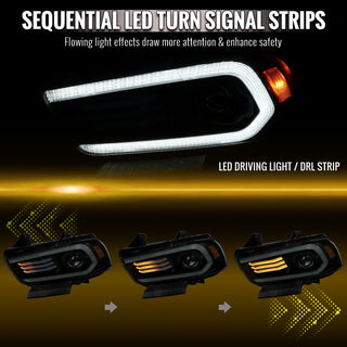 Spec D OE HID Projector Headlight (Matte Black Housing Smoked Lens): Dodge Charger 2011 - 2014 (Models Only)