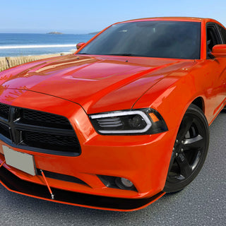 Spec D OE Halogen Projector Headlight (Matte Black Housing Clear Lens): Dodge Charger 2011 - 2014 (Models Only)