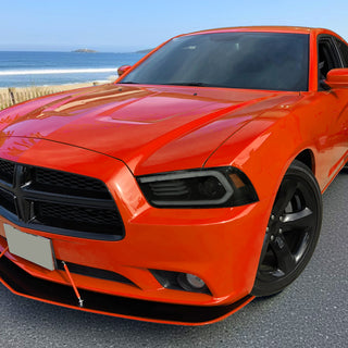 Spec D OE Halogen Projector Headlight (Matte Black Housing Smoked Lens): Dodge Charger 2011 - 2014 (Models Only)