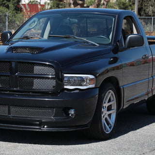 Spec D Projector Halo Headlights w/ LED Bar (Black): Dodge Ram 2002 - 2005