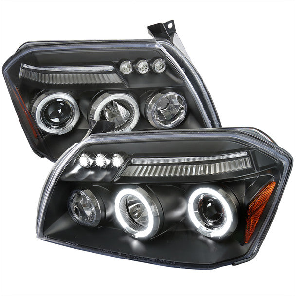 Spec D LED projector HeadLights (Black): Dodge Magnum 2005 - 2007