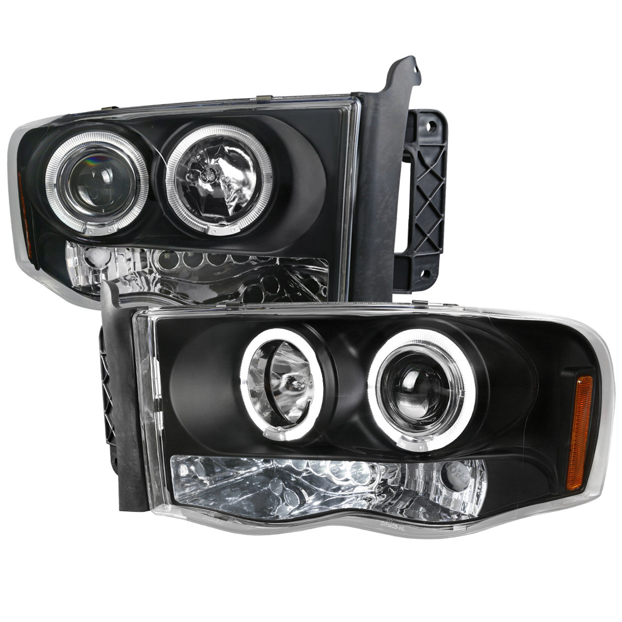 Spec D LED Projector HeadLights (Black): Dodge Ram 2002 - 2005