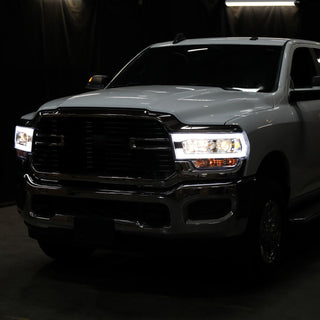 Spec D Projector Halo Headlights (Chrome): Ram 2500 & 3500 2019 - 2024