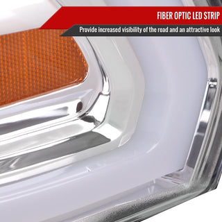 Spec D Projector Halo Headlights (Chrome): Ram 2500 & 3500 2019 - 2024