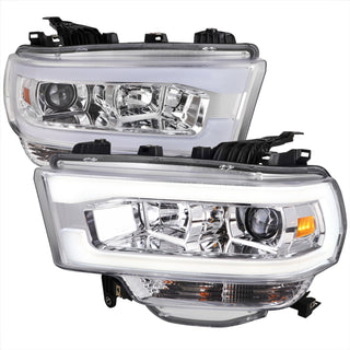 Spec D Projector Halo Headlights (Chrome): Ram 2500 & 3500 2019 - 2024