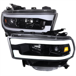 Spec D Projector Halo Headlights (Black): Ram 2500 & 3500 2019 - 2024