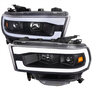Spec D Projector Halo Headlights (Matte Black): Ram 2500 & 3500 2019 - 2024