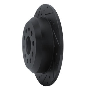 DFC 18-25 Jeep Wrangler Rear Left Drilled & Slotted Black Brake Rotor