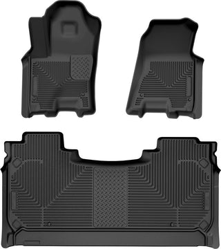 Husky Liners Weatherbeater Front & 2nd Seat Floorliner (3pc Set): Ram 1500 (2025-2026) - Black