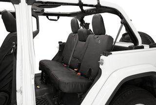 Bestop Rear Seat Covers Blk Diamond (REAR): Jeep Wrangler JL 2018-2023 2.0L/3.6L