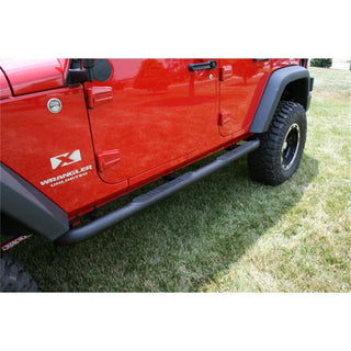 Rugged Ridge 3-In Round Tube Steps: Jeep Wrangler 2007-2018 3.6L V6