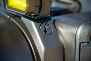 DV8 Offroad Dual Light Pod Mounts: Jeep Wrangler JL 2020-2026 2.0L Turbo/3.6L V6