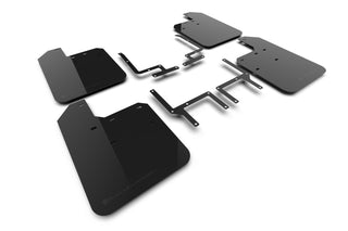 Rally Armor UR Mud Flap w/ Metallic Black Logo: Jeep Wrangler JL 2018-2025 2.0L Turbo / 3.6L V6