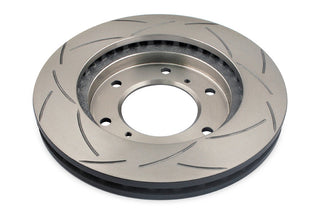 DBA T2 Slotted 4x4 Survival Series Front Rotor: Dodge Challenger (08-14)